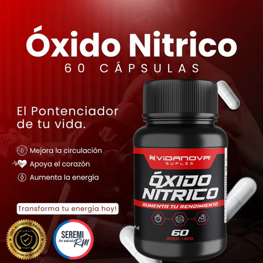 OXIDO NITRICO™ - 1000MG 60 CAPSULAS🔥