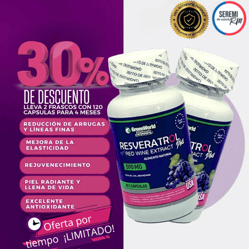Resveratrol 100% Natural 590mg