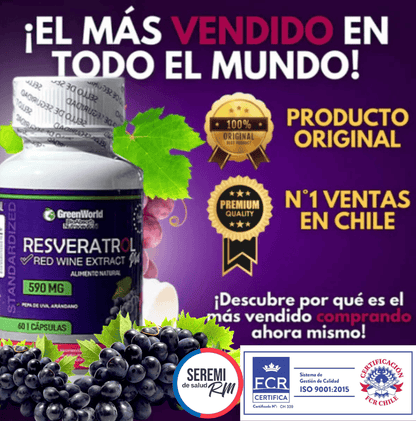 Resveratrol 100% Natural 590mg