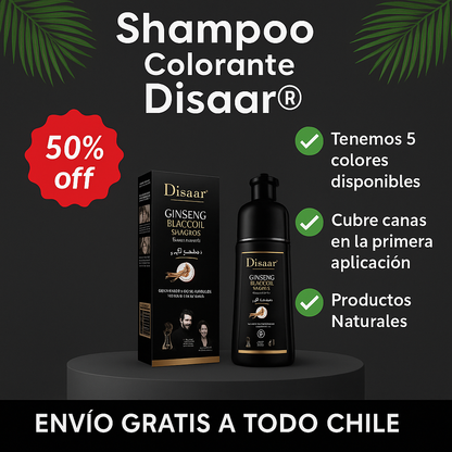 🌟Shampoo Anticanas Disaar - Formula con extractos Naturales 🍃